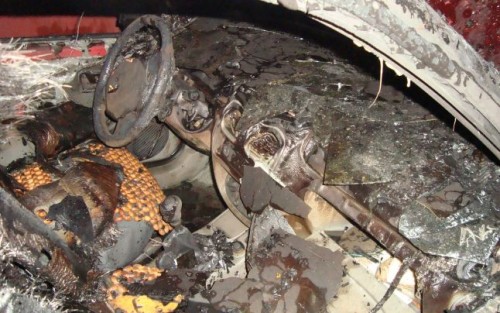 incendiu masina
