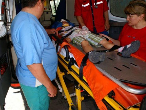 copil accidentat