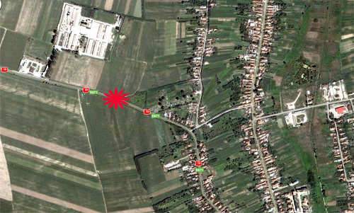 Accident grav la intrarea în Livada