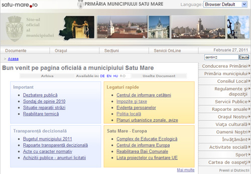 Primăria Satu Mare intră în blogosferă