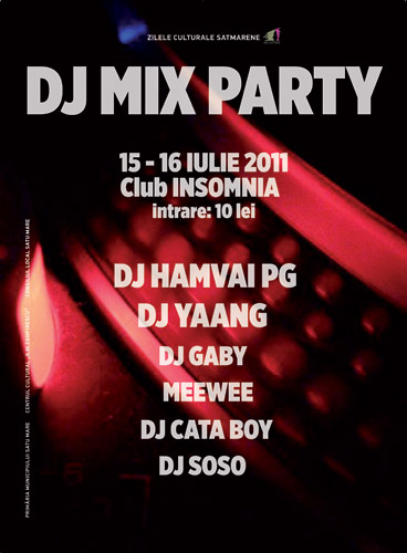 DJ Mix Party, vineri și sâmbătă