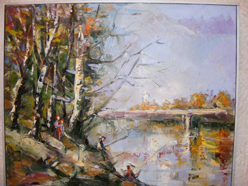 Picturi semnate de George Dan, la Galeria de Arte Plastice a CJ