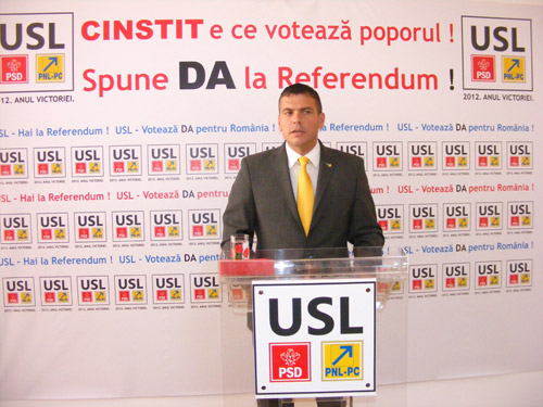 Adrian Ștef îndeamnă sătmărenii să voteze pentru demiterea lui Traian Băsescu