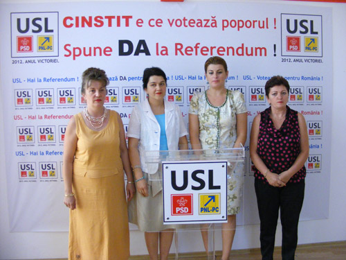 Femeile din USL cheamă sătmărencele la referendum