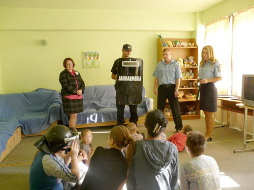 Jandarmii au vizitat astăzi Centrul ”Andrei” din Satu Mare