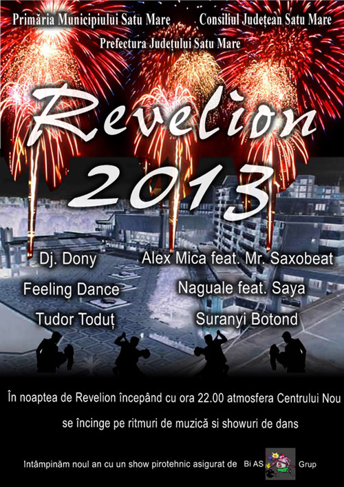Revelion 2013 în Piața 25 Octombrie