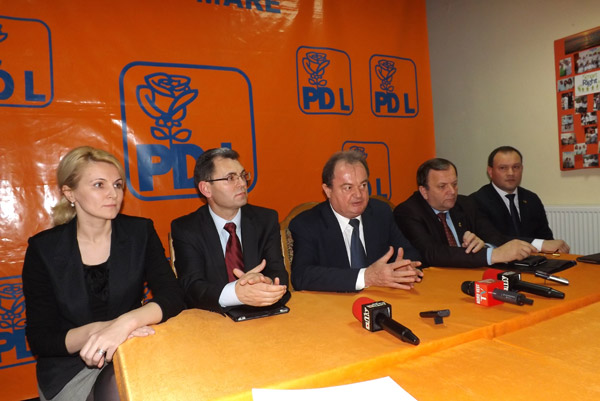 Vasile Blaga în campanie electorală internă la Satu Mare