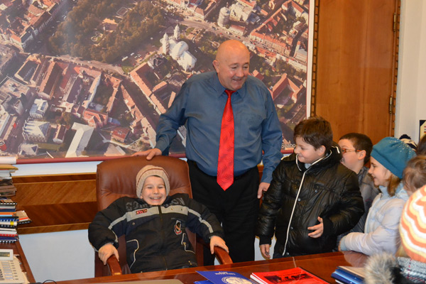 Copii în vizită la Primăria municipiului Satu Mare (foto)