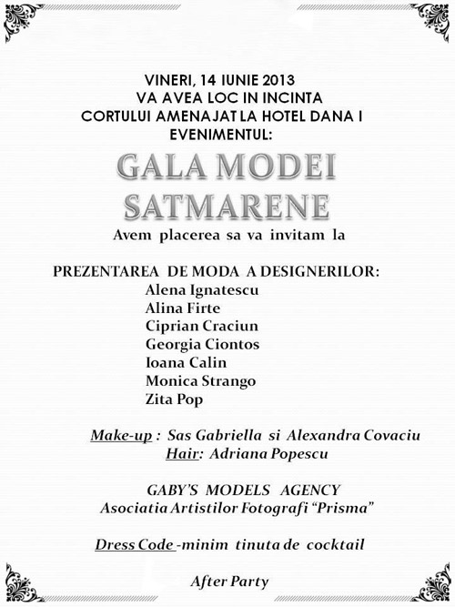 Gala Modei Sătmărene Gala Modei Sătmărene