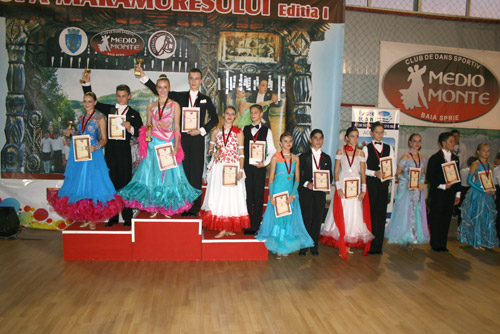 Ploaie de premii pentru dansatorii de la “Royal Dance Club” Satu Mare