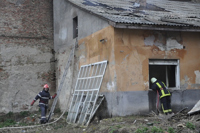 Incendiu pe Bulevardul Vasile Lucaciu