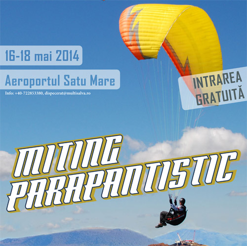 Show cu parapante pe Aeroportul Internaţional Satu Mare Show cu parapante pe Aeroportul Internaţional Satu Mare