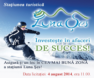 Licitaţie pentru loturile din zona turistică Luna Şes