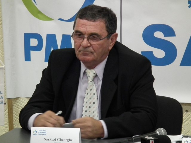 Gheorghe Sarkozi este preşedintele Organizaţiei Municipale a PMP Satu Mare