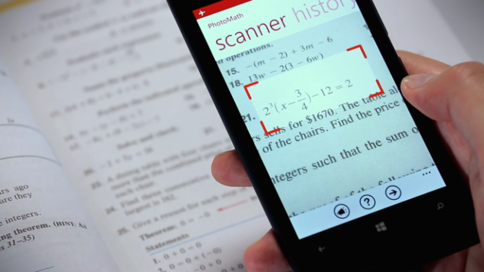 Vezi cum funcționează „PhotoMath”, aplicația care rezolvă rapid ecuații de matematică