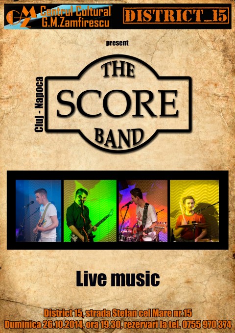 Manifestare expoziţională şi concert „The Score Band”