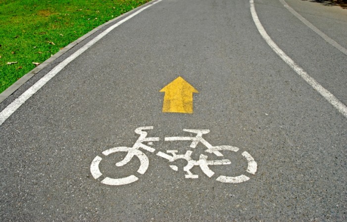 Pistă pentru bicicliști pe strada Barițiu din Satu Mare