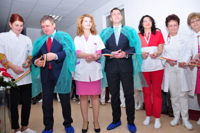 S-au inaugurat lucrările de reabilitare a secțiilor de Obstetrică și Neonatologie din cadrul Spitalului Județean Satu Mare