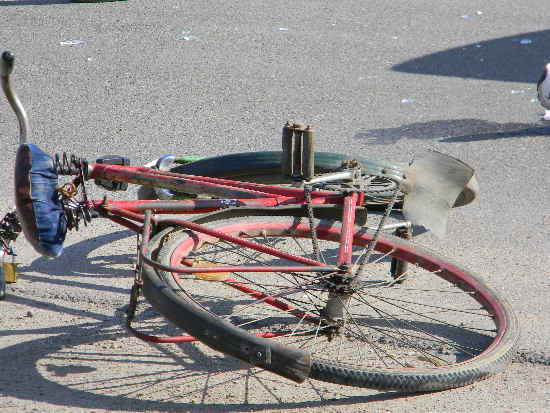 Biciclist accidentat în Carei