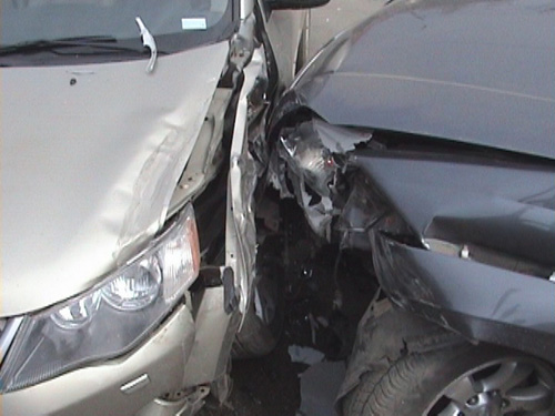 Accident provocat de o băimăreancă pe strada Mihai Viteazul din Carei