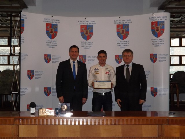 Rider-ul sătmărean Mani Gyenes, premiat de Consiliul Județean Satu Mare
