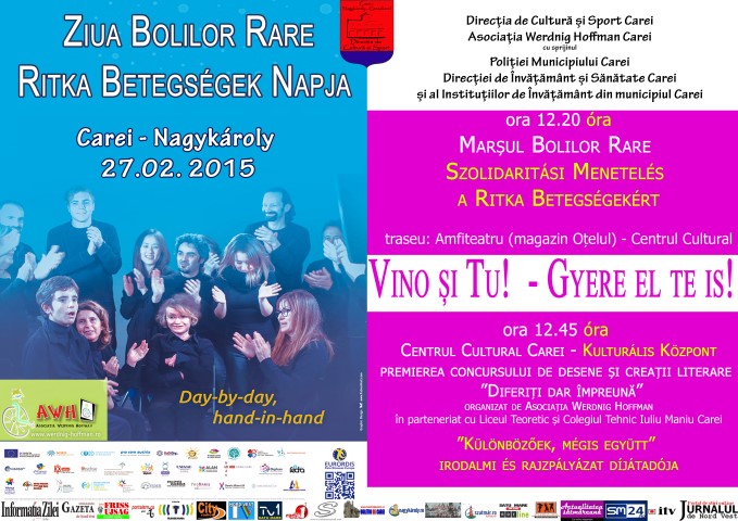 Marș cu ocazia „Zilei Internaționale a Bolilor Rare” la Carei