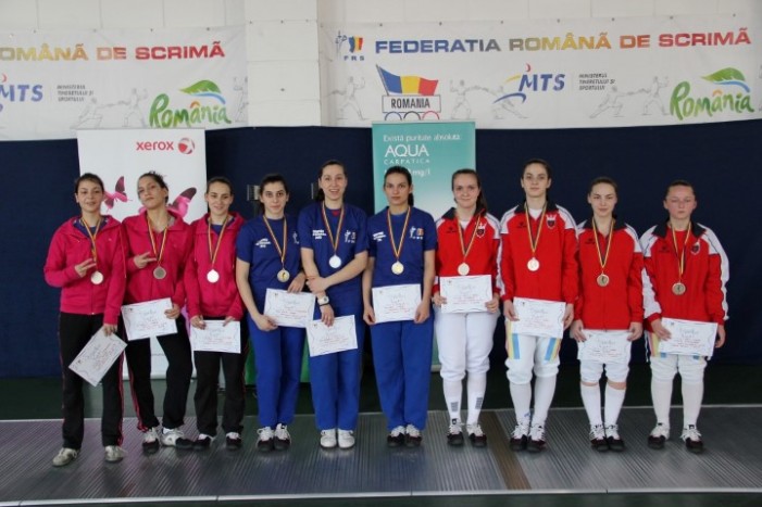 CS Satu Mare, bronz la Campionatul Național de floretă juniori, proba pe echipe la feminin