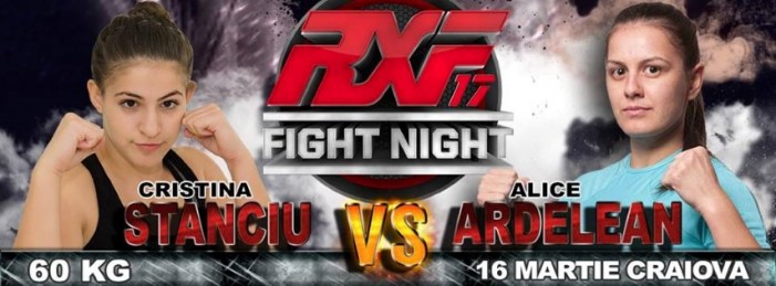 Sătmăreanca Alice Ardelean se luptă cu Cristina Stanciu, în gala RXF de la Craiova