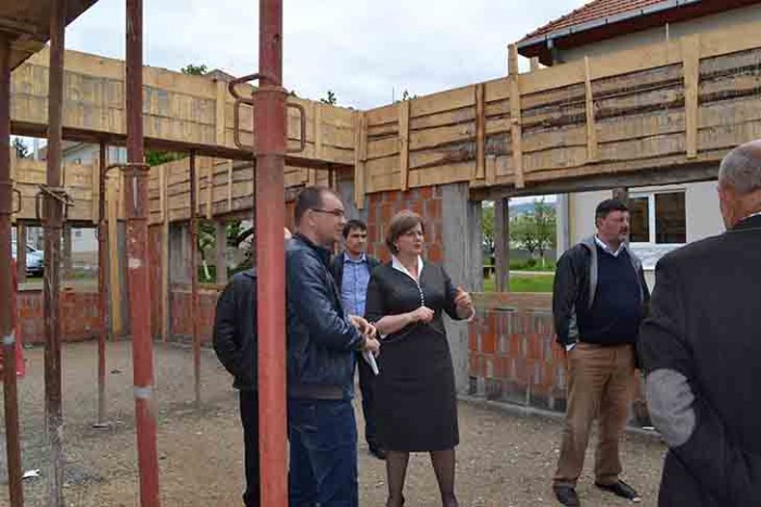 Construcția atelierului de tâmplărie de la Liceul „Ioniță G. Andron” din Negrești, în grafic
