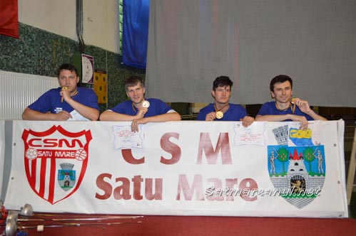CSM Satu Mare a cucerit medaliile de aur în Superliga Națională de spadă seniori masculin !!! (Galerie foto)
