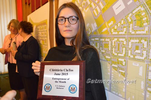 Clătităria ClaTos are succes: Sătmăreanca Alexandra Lipovan, premiată de Ambasada SUA la București