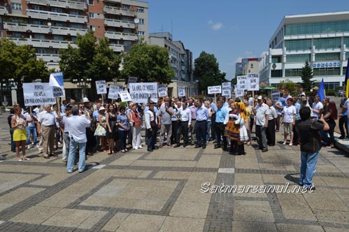Miting PNL la Satu Mare, împotriva Guvernului Ponta (Foto)
