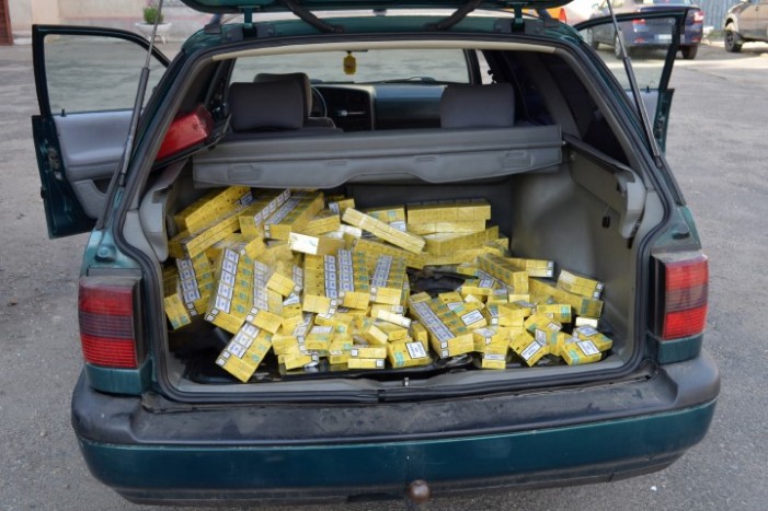 Ţigări în valoare de 154.500 lei confiscate de către poliţiştii de frontieră