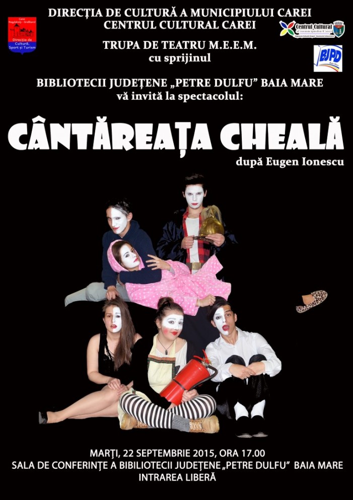 Spectacolul „Cântăreața cheală” va ajunge și la Baia Mare