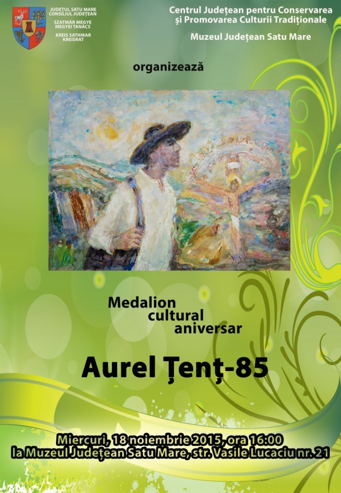 Medalion cultural aniversar – Aurel Ţenţ – 85