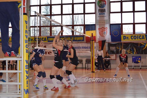 Volei: CSM Satu Mare-CSS2 CNE Baia Mare 3-2 (Foto&Video)