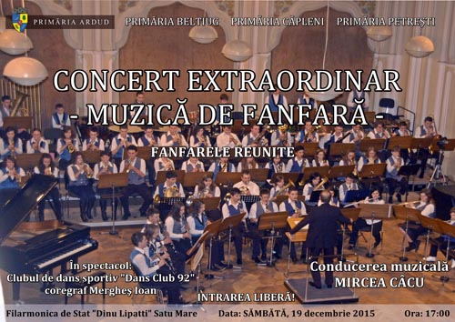 Concert de fanfare la Filarmonica „Dinu Lipatti”