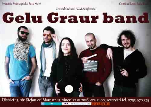 Conversații esențiale și concert Gelu Graur Band