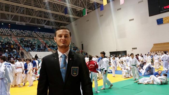 Vasile Fușle jr. arbitrează la Cupa Europei la Judo