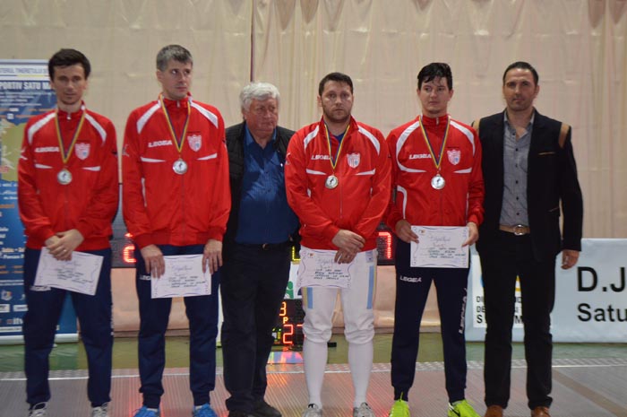 CSM Satu Mare a câștigat medaliile de argint în Superliga Națională de spadă seniori masculin