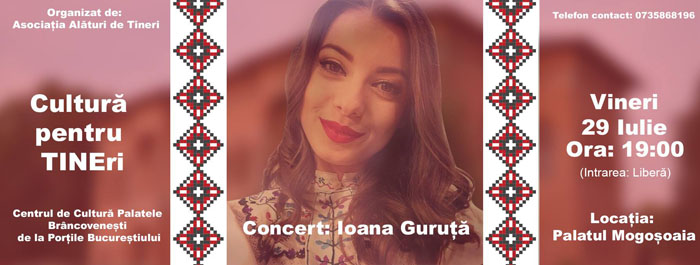 Ioana Guruță va susține un concert la Palatul Mogoșoaia