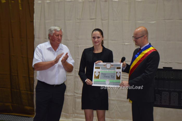 Simona Pop a primit titlul de „Cetățean de Onoare” al municipiului Satu Mare