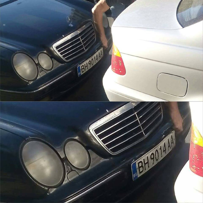 Șoferul unei mașini cu numere de Bulgaria, căutat pe Facebook