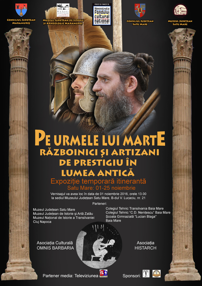 Expoziție inedită la Satu Mare: Războinicii antici „vor invada” Muzeul Județean