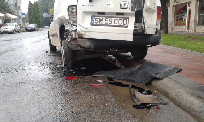 Cine a făcut zob mașina din Carei? Polițiștii au răspunsul
