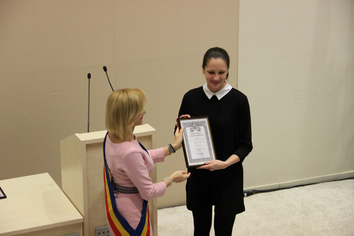 Simona Pop este Cetățean de Onoare al municipiului București (Galerie foto)