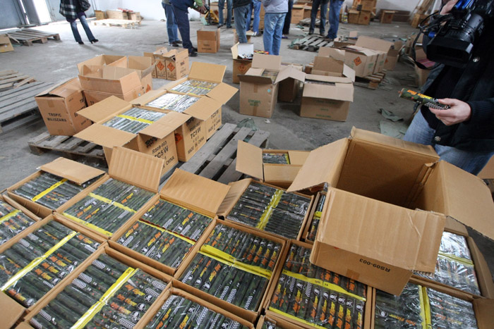 Peste 5 tone de articole pirotehnice au fost confiscate. Satu Mare, vizat de mascați