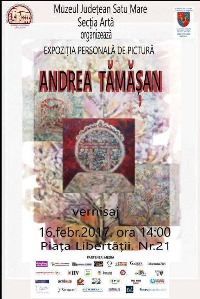 Andrea Tămășan își expune lucrările la Muzeul de Artă