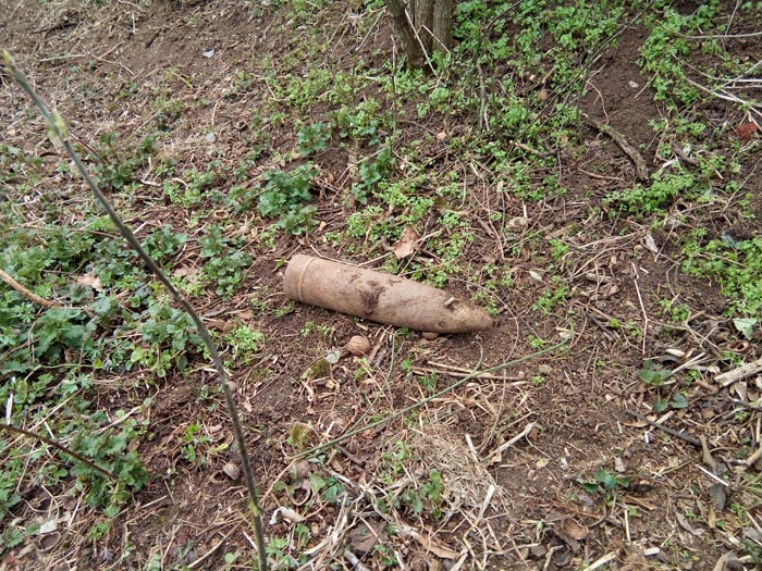 Proiectil neexplodat găsit la Tășnad