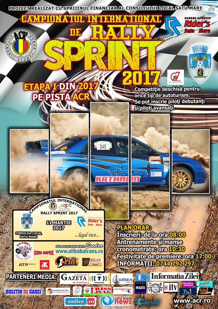 Rally Sprint, sâmbătă, la Satu Mare